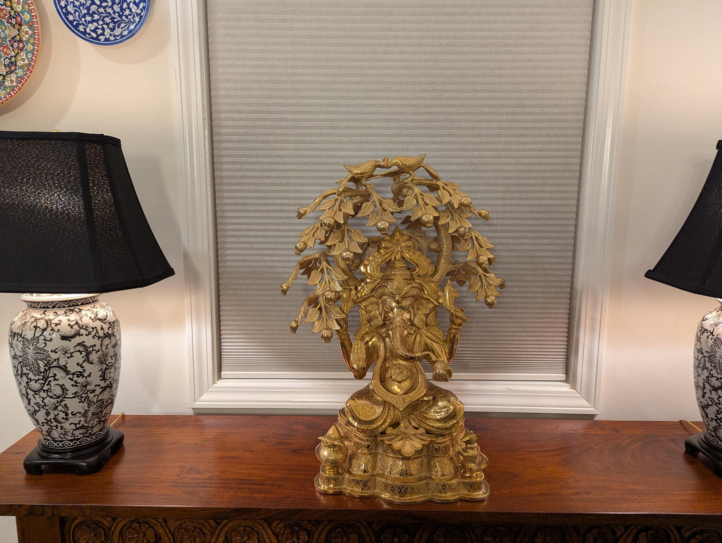 Handcrafted Brass Ganesha Statue ā Lord of Wisdom & Prosperity | Indian Vaastu Decor | Auspicious Gift