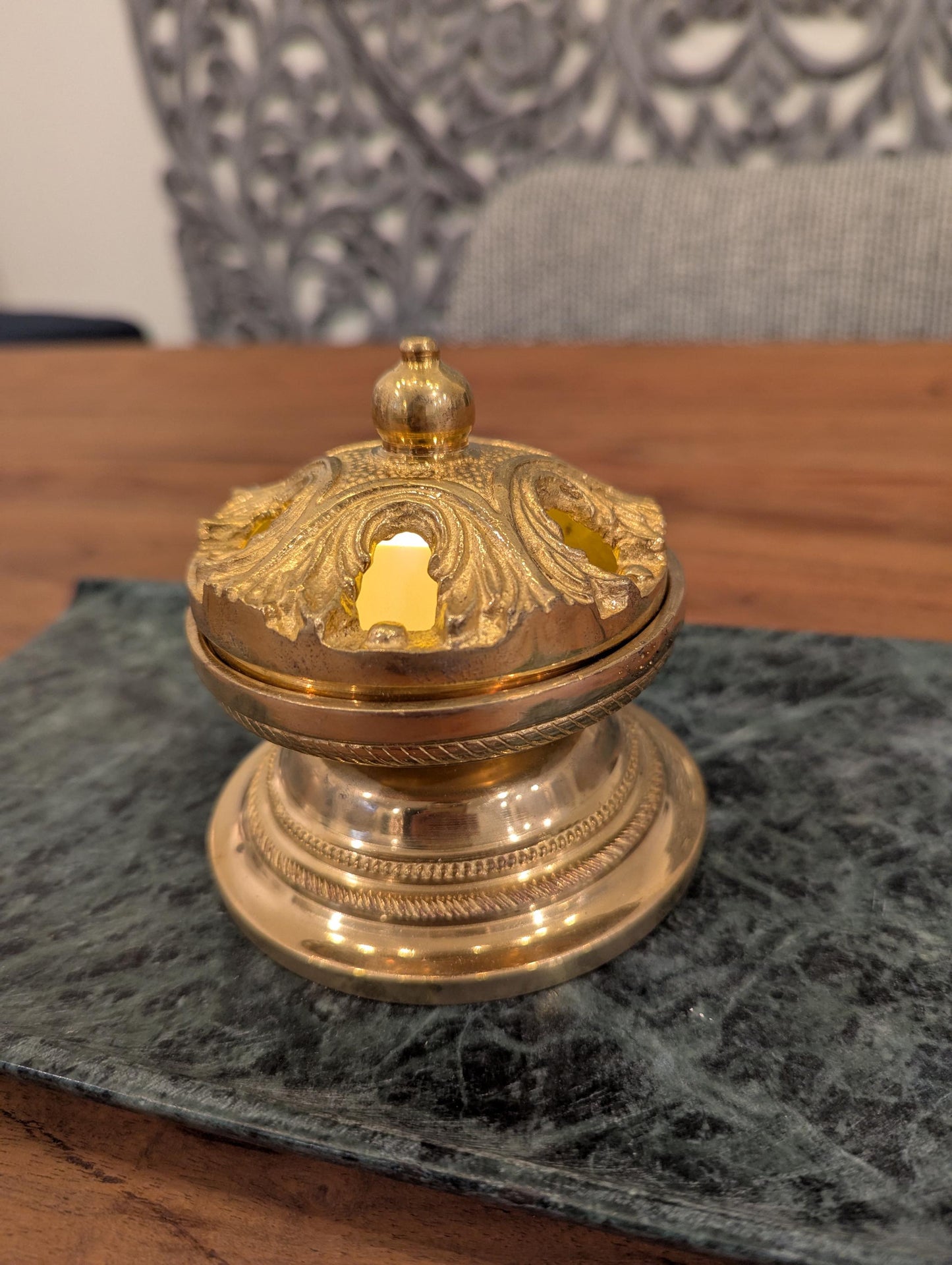 Handcrafted Brass Diya ā Traditional Indian Oil Lamp | Pooja Decor | Auspicious Gift- No base and candle included