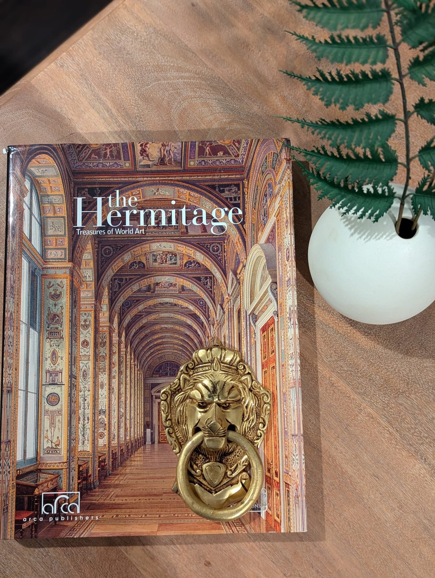 6" Handcrafted Indian Brass Lion Head Door Knocker