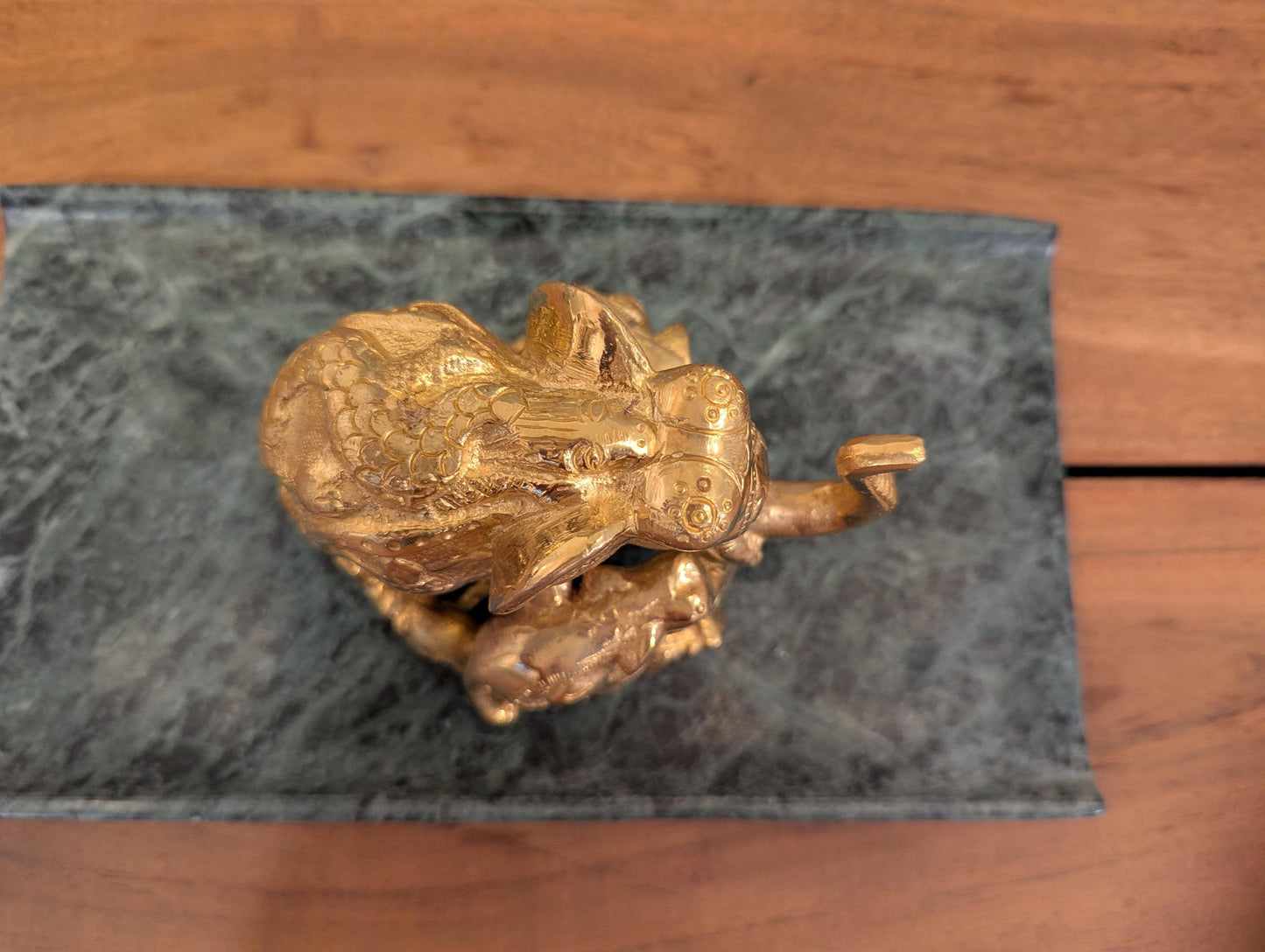 Handcrafted Brass Elephant Family β Symbol of Strength, Wisdom & Prosperity | Indian Vaastu Decor | Spiritual Gift - No Base Included