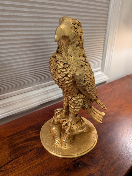 Handcrafted Brass Eagle Statue - Symbol of Strength & Vision | Indian Vaastu Decor | Spiritual and Heritage Collectible