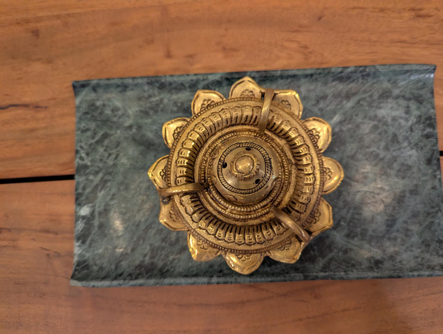 Handcrafted Brass Incense Holder β Indian Traditional Dhoop Stand for Pooja & Meditation