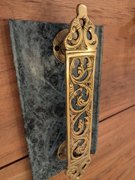 Handcrafted Brass Door Handle – Indian Vintage Hardware