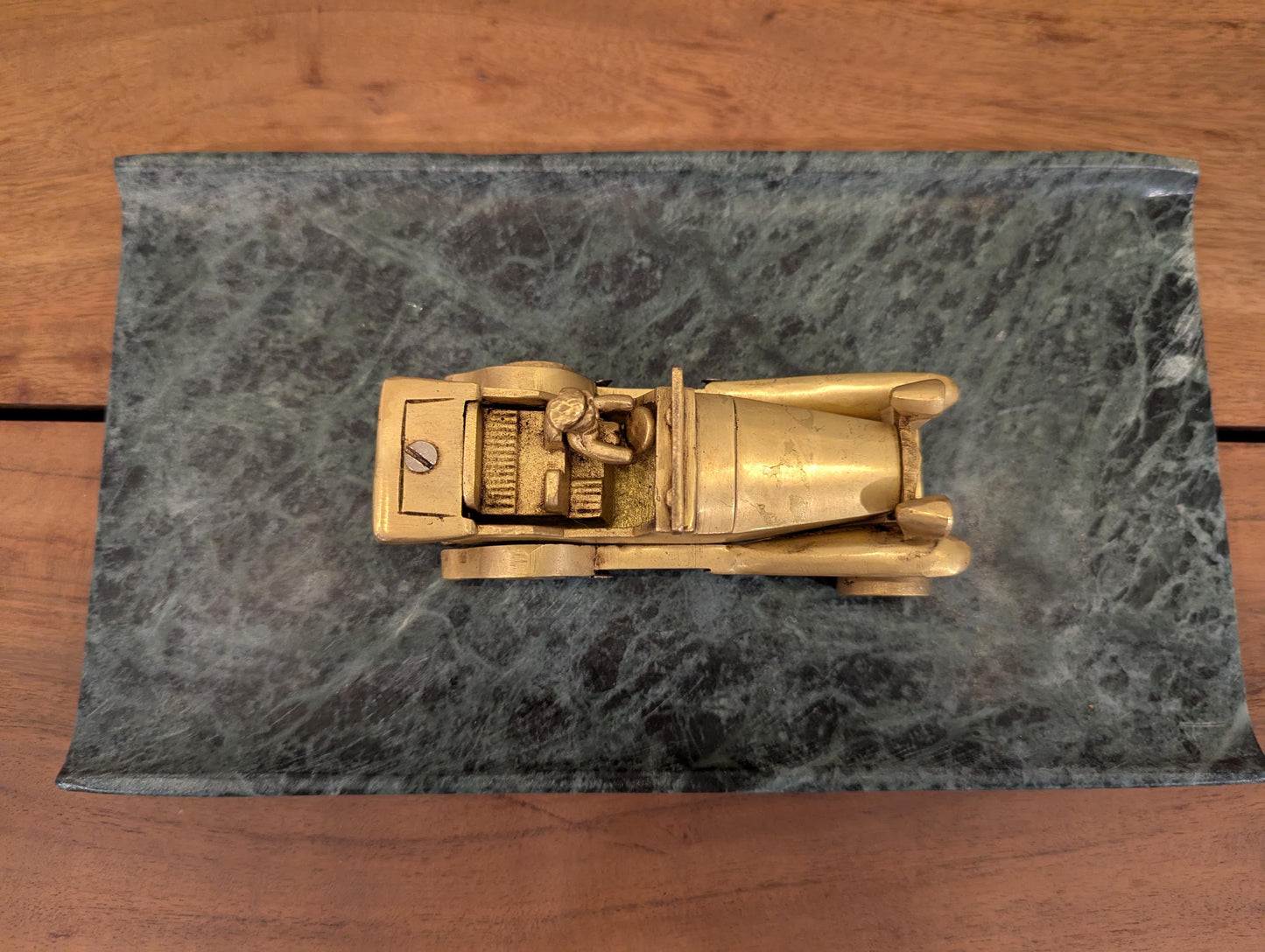 Handcrafted Brass Vintage Car – Indian Heritage Miniature | Antique Collectible