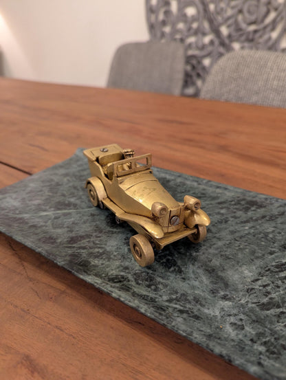 Handcrafted Brass Vintage Car – Indian Heritage Miniature | Antique Collectible