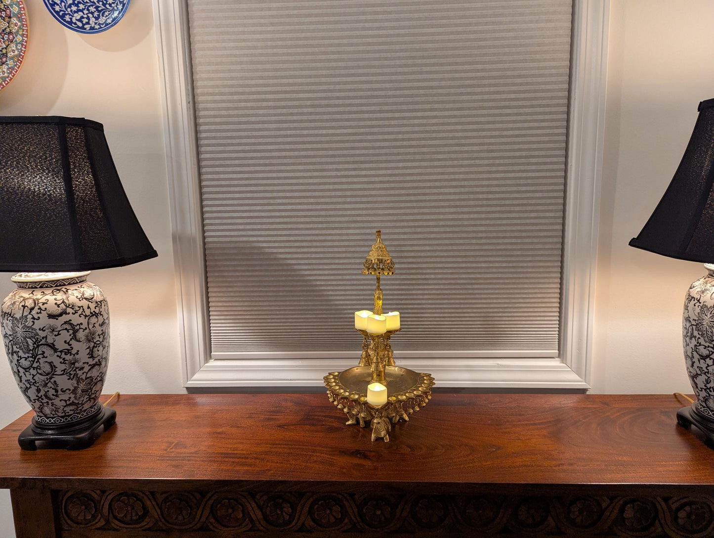 Handcrafted Brass Peacock Diya – Traditional Indian Oil Lamp | Pooja Room Decor | Auspicious Gift