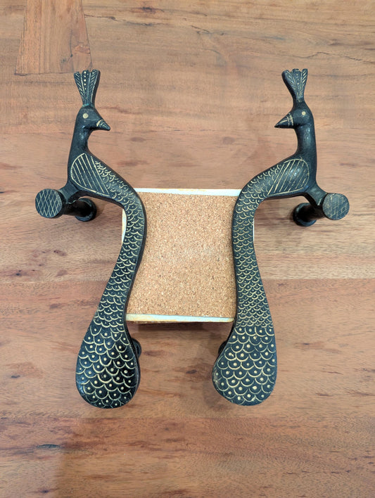 Handcrafted Brass Peacock Door Handles – Traditional Indian Decor | Vintage Home Hardware | Ethnic Gift