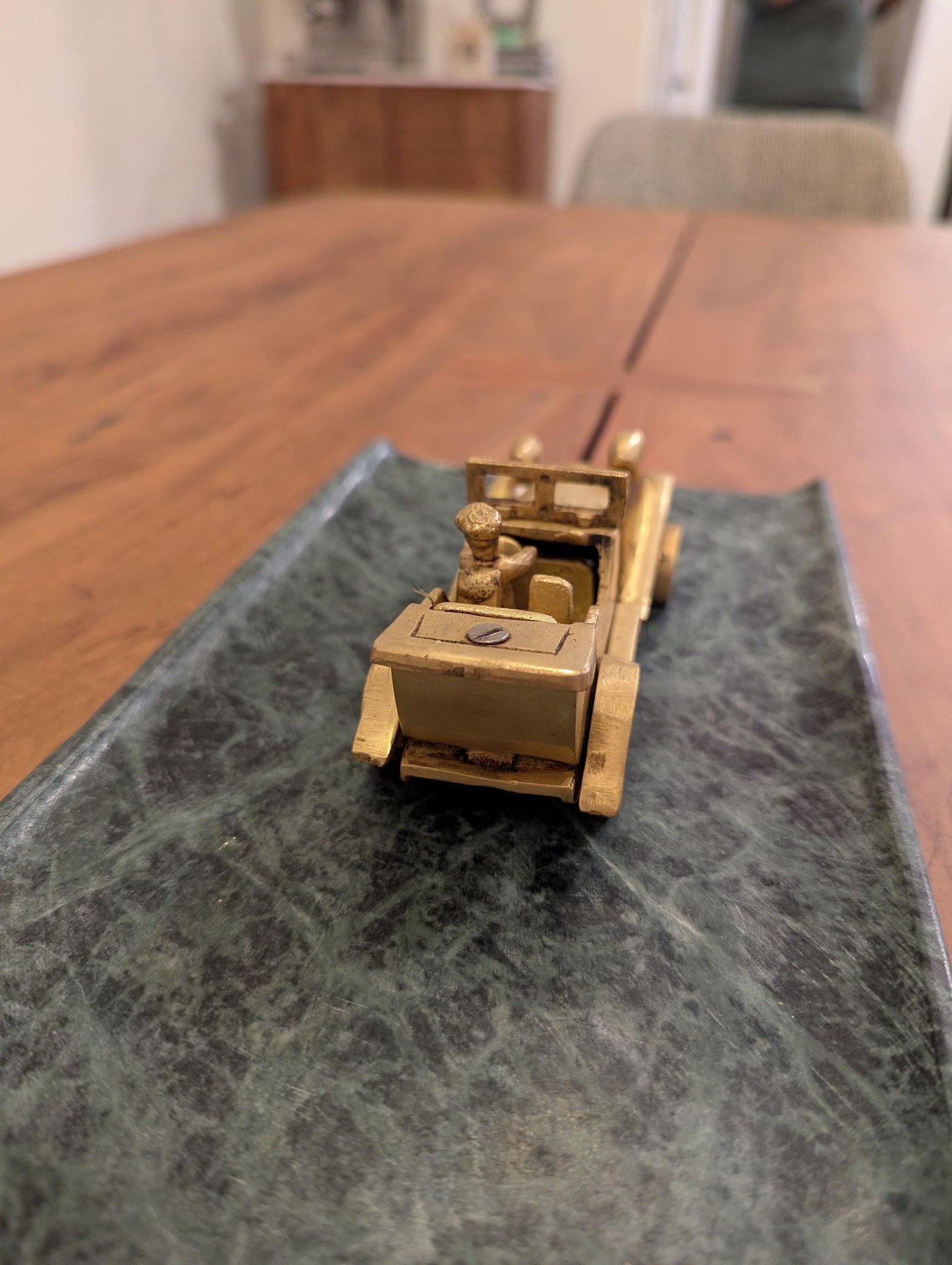 Handcrafted Brass Vintage Car – Indian Heritage Miniature | Antique Collectible