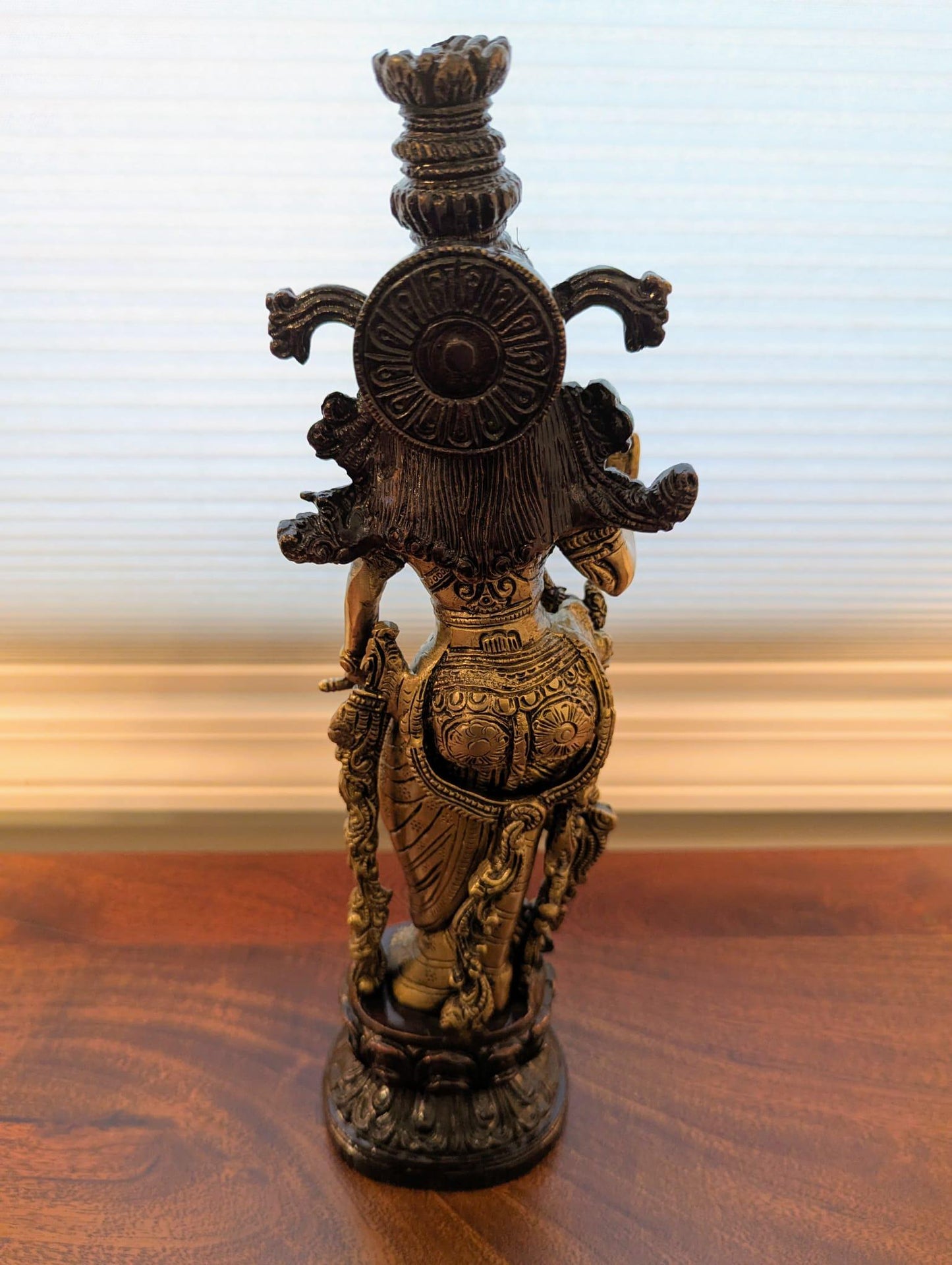 15" Handcrafted Radha Idol – Intricately Designed Brass Sculpture