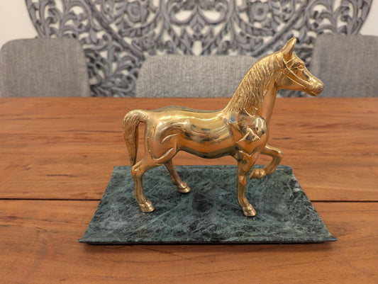 Handcrafted Brass Horse Statue – Symbol of Power & Prosperity | Indian Vaastu Decor | Royal Heritage Collectible- No Base Included
