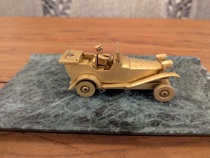 Handcrafted Brass Vintage Car – Indian Heritage Miniature | Antique Collectible