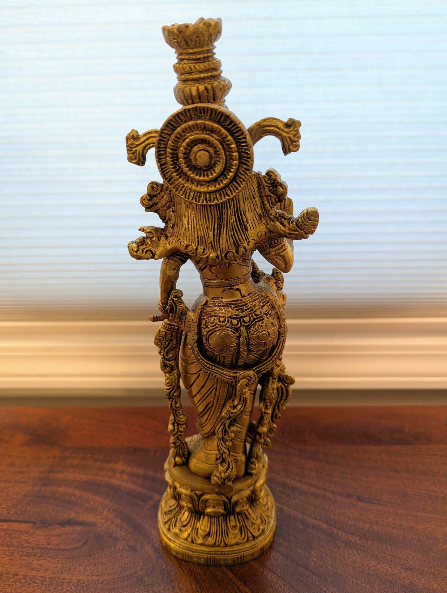 15" Handcrafted Radha Idol – Intricately Designed Brass Sculpture