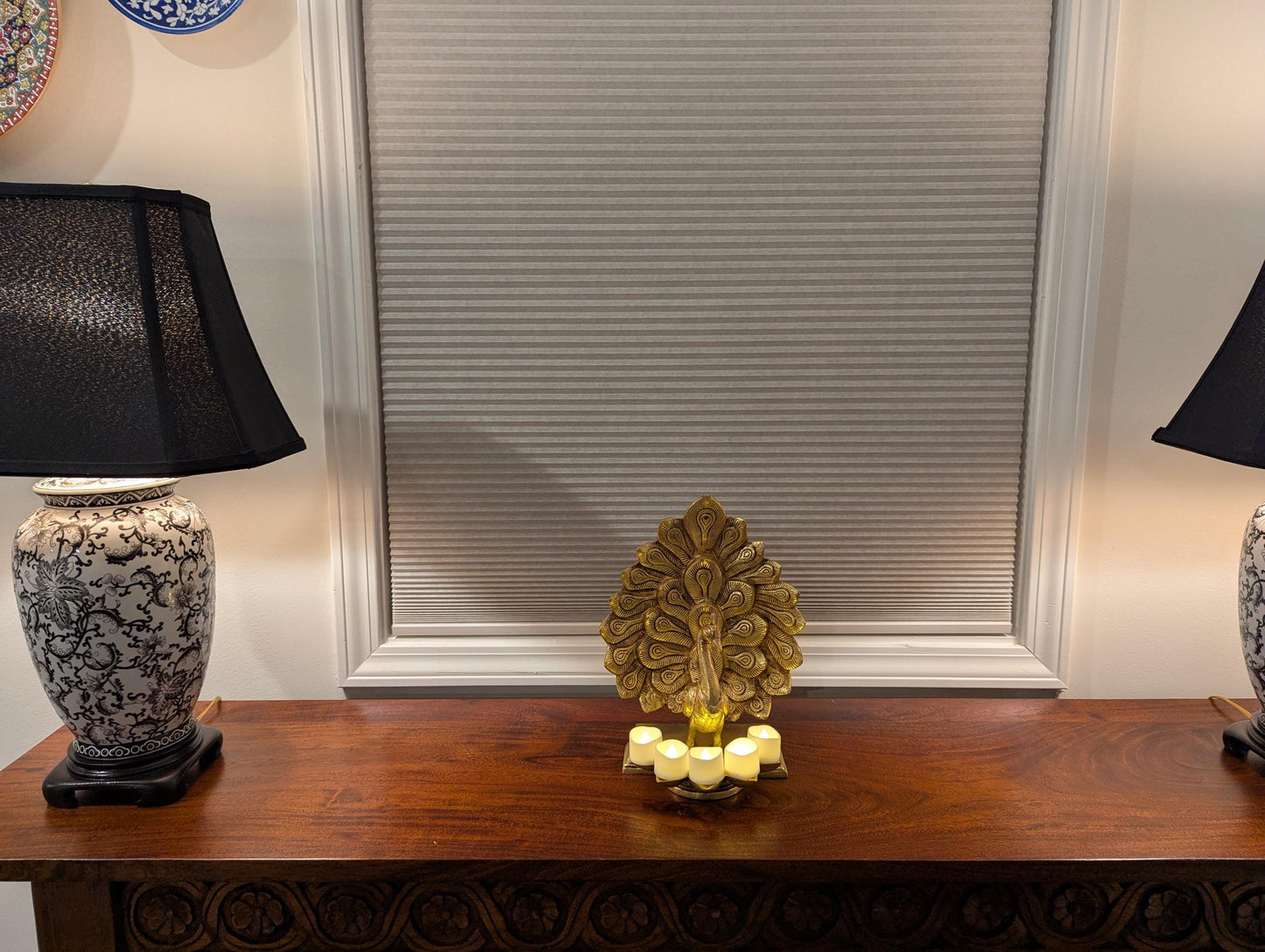 Handcrafted Brass Peacock Diya – Traditional Indian Decor | Ethnic Home Accent | Festival Gift - No Candle Included